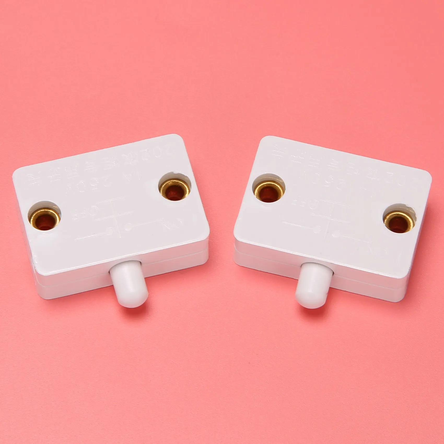 6Pcs Door Led Switch for Closet Light,Normally Closed Cabinet Electrical Lamp Switches,for Closet Pantry Cabinet White