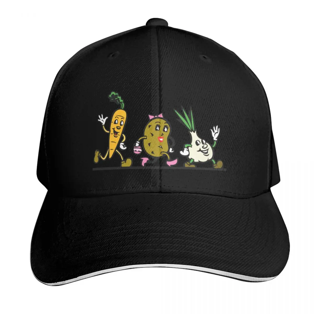Veggies Baseball Cap Summer Beach Travel Streetwear Hip Hop Trendy Vintage Retro Embroidered