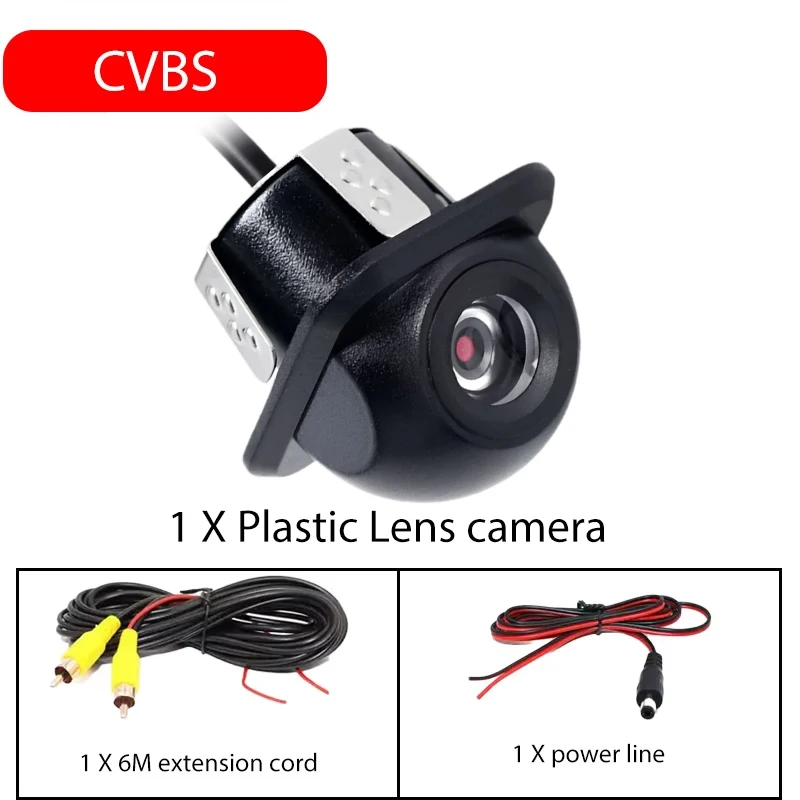 AHD CVBS Auto Frontkamera Rückfahrkamera Seitenkamera 170° ° Fisheye HD Nachtsicht Wasserdichte Strohhutförmige Bohrhalterungskamera