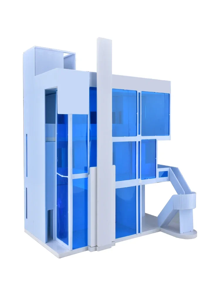 ديوراما مصغرة لتقوم بها بنفسك طاولة الرمل نموذج معماري سميث فيلا نموذج بلاستيكي مدينة دمية سكنية لعبة نموذج فني