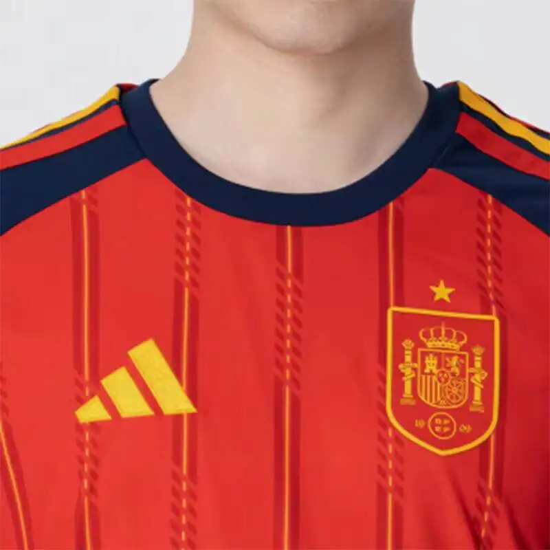Hot Adidas Spanish National Team Home Jersey Men's Breathable Quick-Drying Football Short Sleeve JN4390 view 4