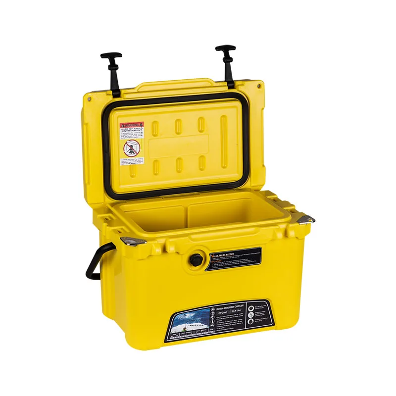 กล่องเก็บความเย็นขนาดเล็ก 20QT ยอดนิยม สำหรับแช่เบียร์ ทำจากพลาสติก