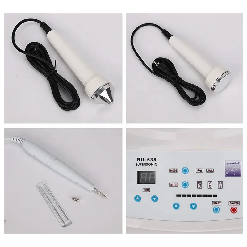 Cuidado de la cara 3 en 1 máquina ultrasónica mancha tatuaje eliminación de pecas antienvejecimiento masajeador Facial pluma de Plasma herramienta de cuidado de la piel