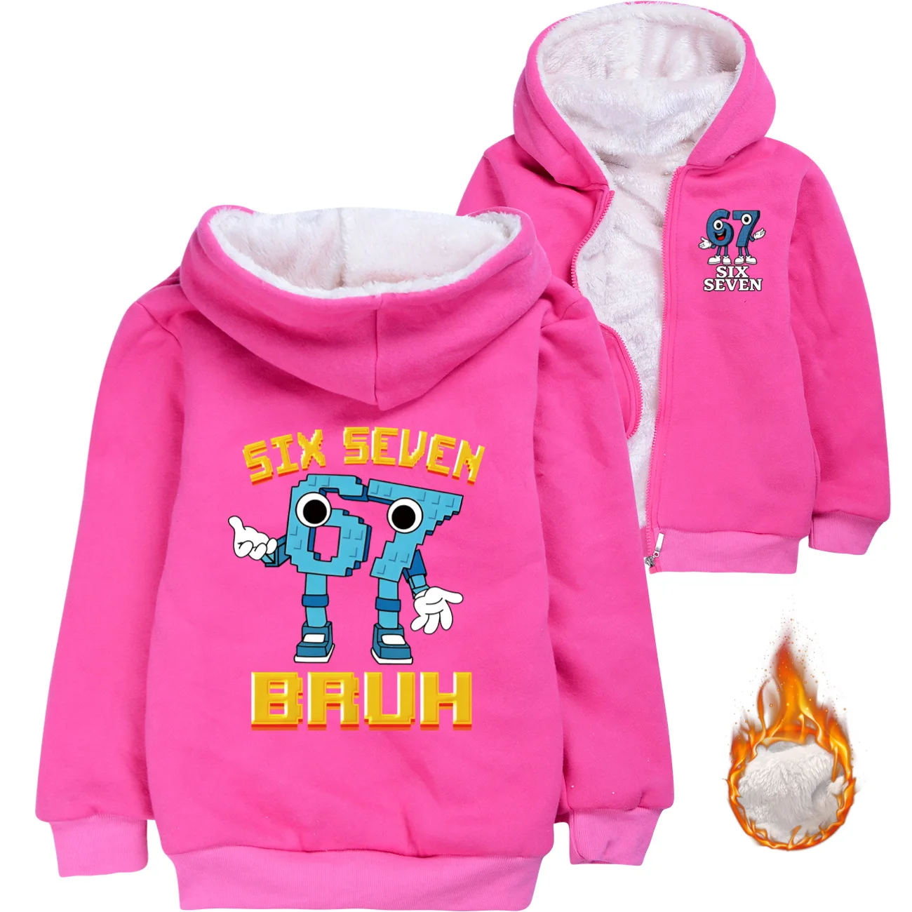 

Girls Print Sports Coats 67 Steal a Brainrot Children's Clothing Hooded Jackets Children Cartoon Outerwear Casual Clothes Gift