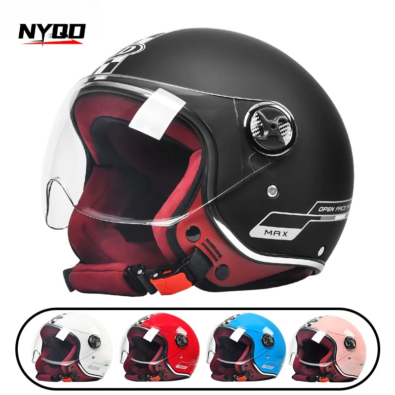 

AD new electric helmet for men and women four seasons general safety helmet autumn and winter warm motorcycle helmets