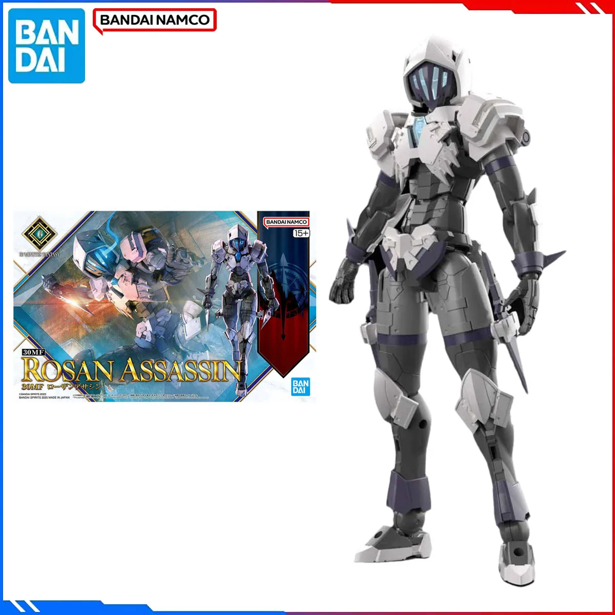 

Genuine Bandai Original 30 Minutes Fantasy Anime Figure Model Kits 30MF Rosan Assassin Figures Action Model Toys Gift for Kids