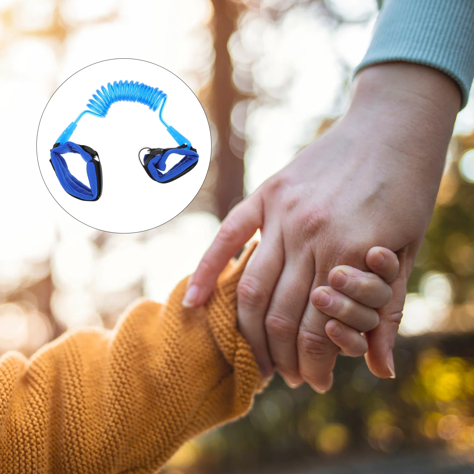 

Anti Lost Wristband Bracelet Kids Toddler Child Safety Leash Blue Elastic Stretch Non Breakable Wristband Lost Proof for Crowds