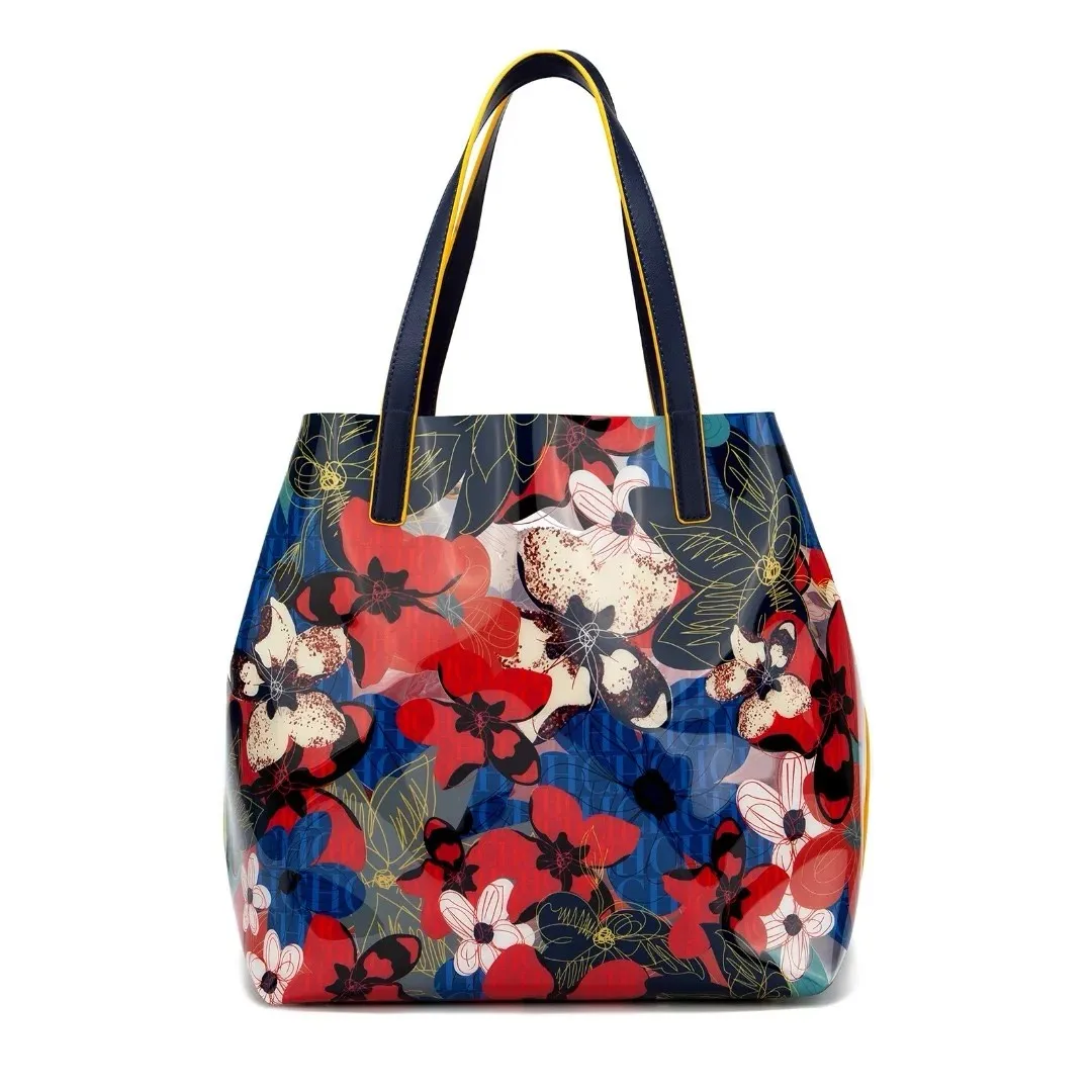

Creative Pattern Shoulder Bag Ladies Flower Fashion Hundred Large Capacity Handbag Elegant Shopping Ladies Bags