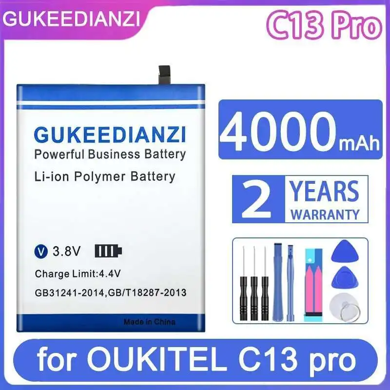 

High-Efficiency High Performance For Oukitel C13 Pro S62 Mobile Phone Battery 4000Mah