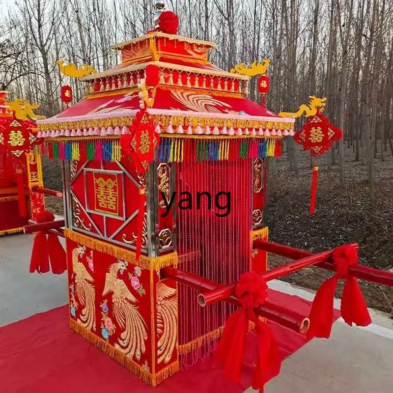 

LTT wedding eight-lift sedan decoration to welcome relatives Chinese classical wedding step by step