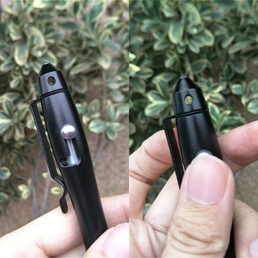 Minibolígrafo multifuncional de bolsillo antideslizante Signature, defensa táctica personal, suministros de autodefensa para acampada para deportes al aire libre