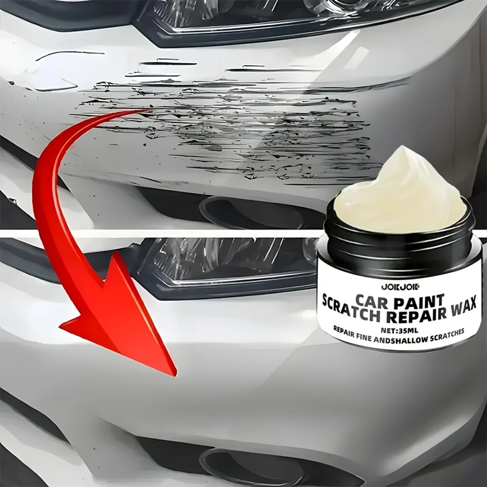 Universal Car Paint Scratch Repair Wax 35ml - Quick Fix Polish for All Vehicles Easy DIY Solution to Minor Scratches