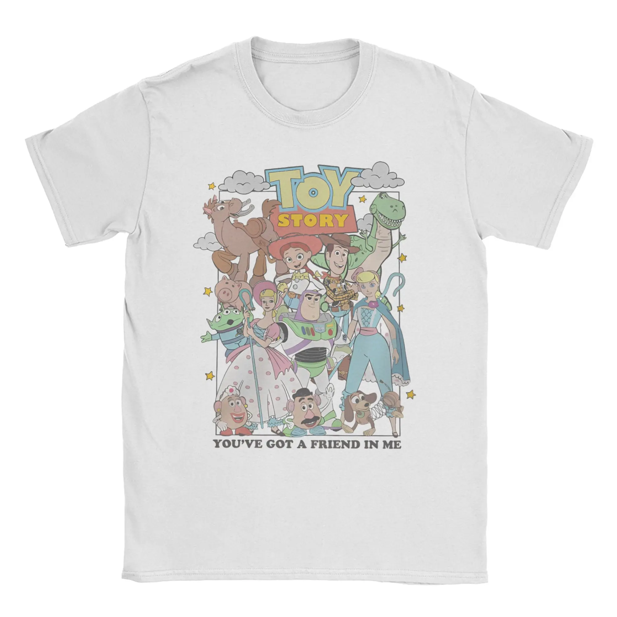 

Printed Toy story Anime Movie T Shirt For Unisex Pure Cotton Tee Shirt Short Sleeve Clothing