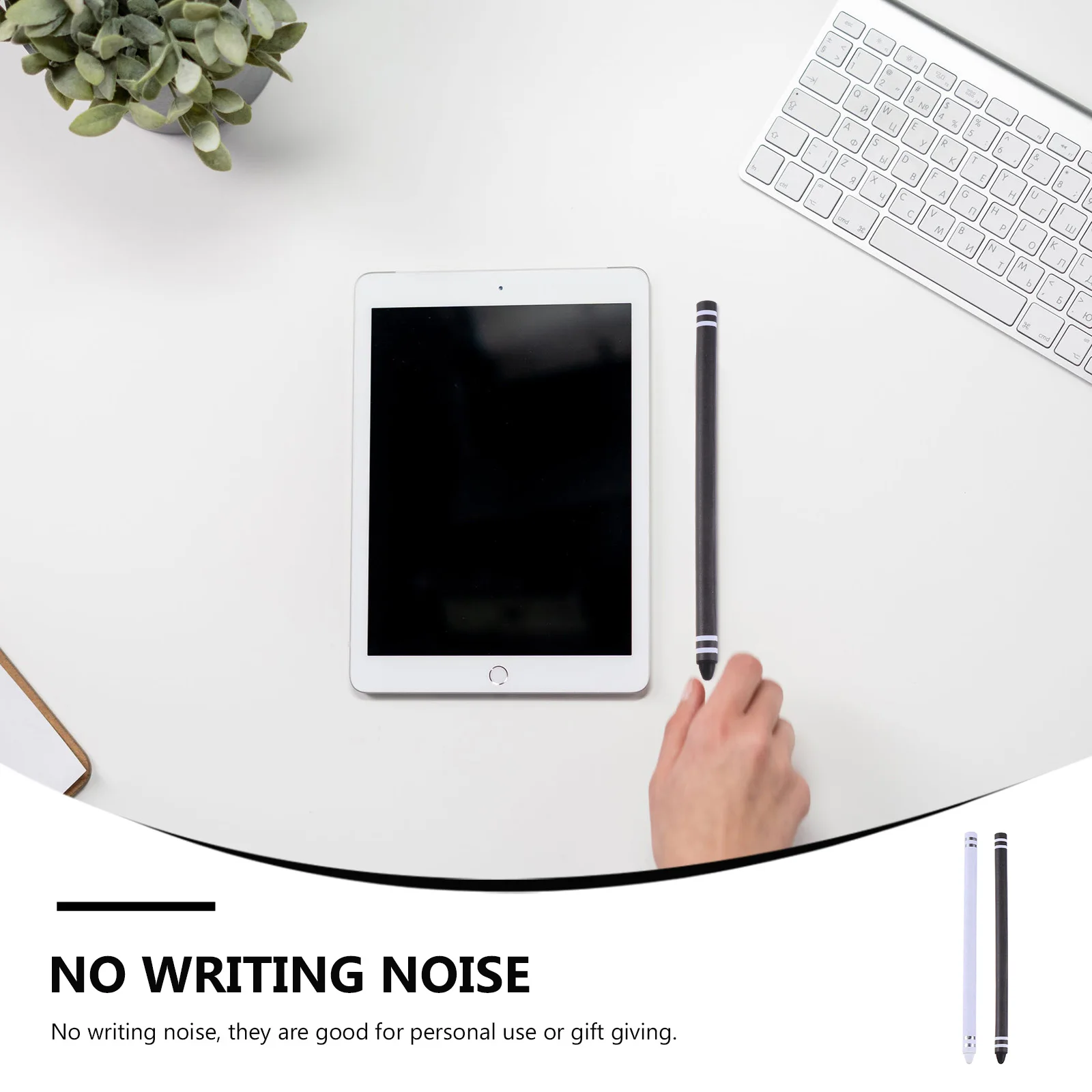 

2pcs Universal Stylus Pen High Precision Touch Screen Capacitive Stylus For Tablet Smartphones No Noise Durable Disc Tip Design