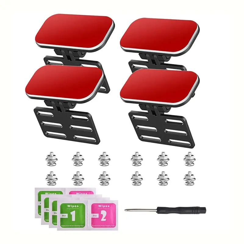 [LXYA68Z!] Rear Universal Dash Cam Mirror Rearview Camera Mounting Bracket Backup Camera Holder 4Pcs Mounting Set