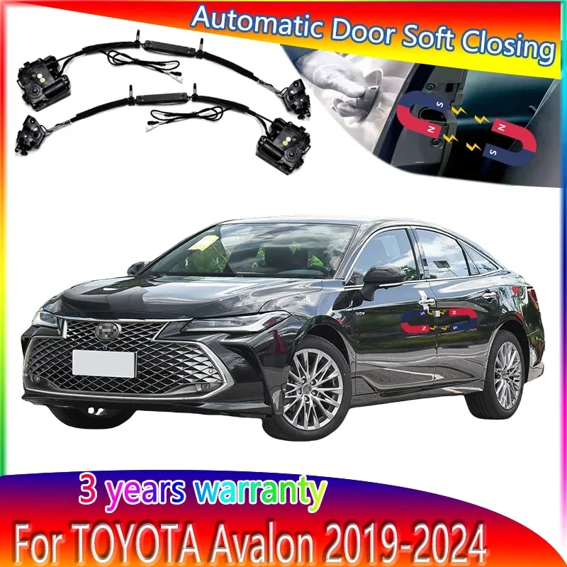 Car Soft Close Door Latch Pass Lock Actuator Electric Absorption Suction Silence Closer For Toyota Avalon Car Accessories