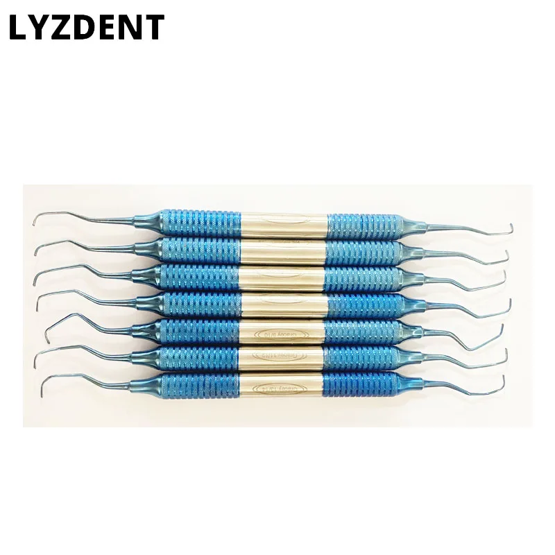 LYZDENT Dental Resin Spatulas Periodontal Subgingival  Tools for Remove Tooth Calculus Perio Material Dentistry Tools 7Pcs/set