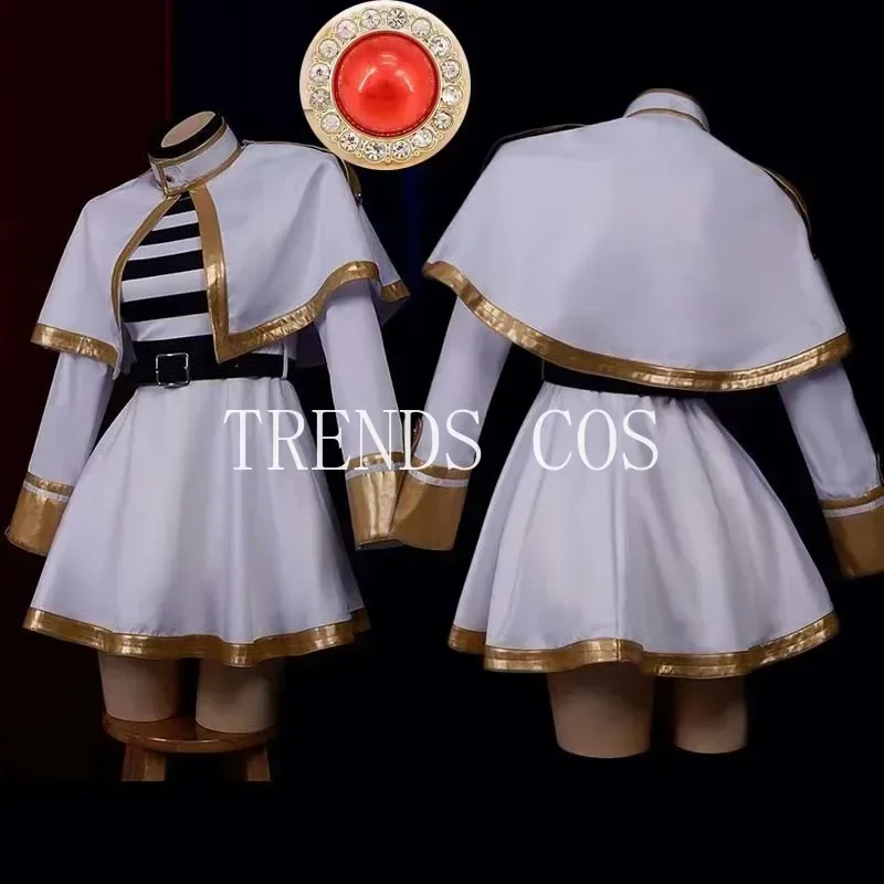 Frieren Cosplay Costume  Anime Frieren Beyond Journey's End Dress Ears Earrings Outfit Stockings Frieren Outfits