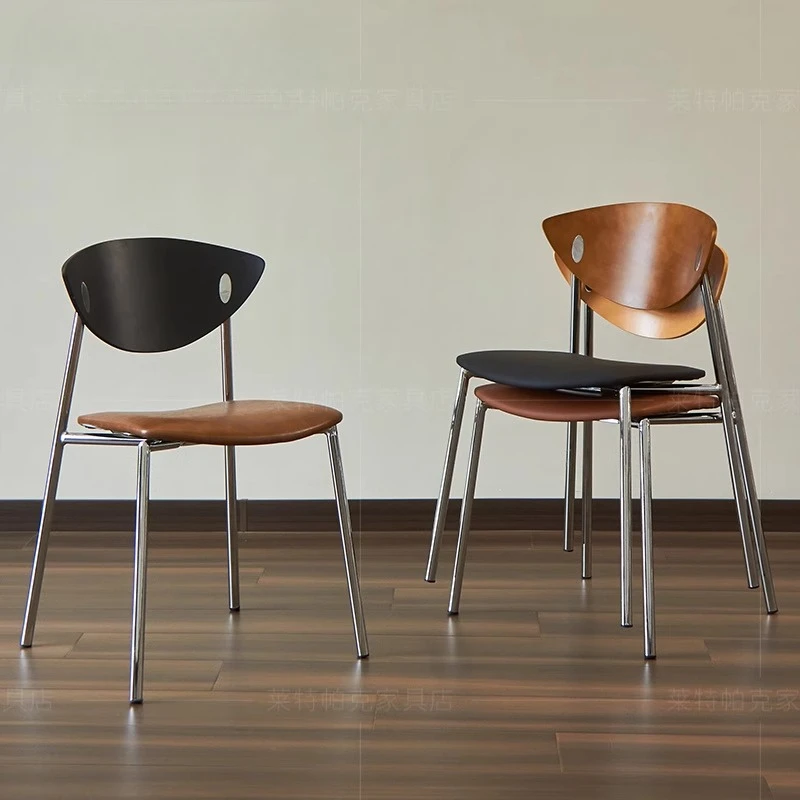 

Nordic light luxury solid wood dining chair household small apartment Internet celebrity restaurant chair retro simple designer
