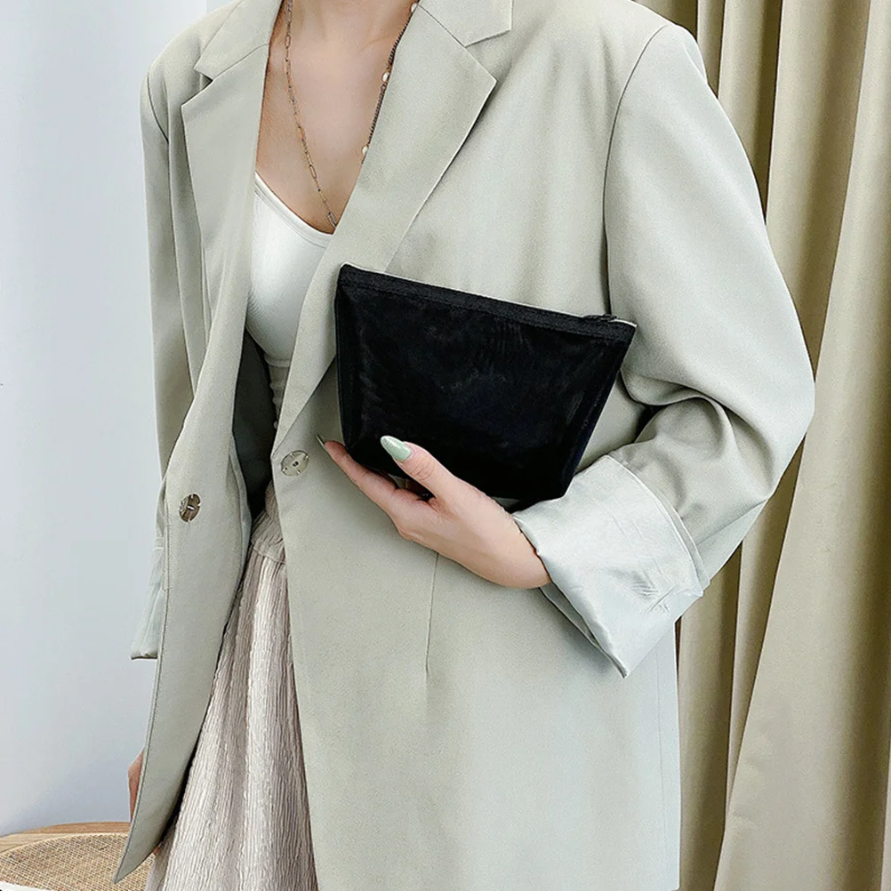 

3Pcs Storage Bag Mesh Makeup Organizer Portable Travel Toiletry Pouch Multifunctional Skincare Sundries Bag for Women