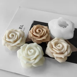 3D 장미 작약 꽃 실리콘 몰드, DIY 수제 꽃 비누 석고 초콜릿 베이킹 몰드, 발렌타인 데이 장식 선물
