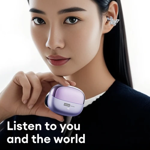 Imagen 2 del producto Choice Lenovo LE302 OWS clip de oreja auriculares inalámbricos baja latencia HD llamada Bluetooth auriculares HiFi música deporte moda auriculares