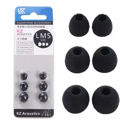 6Pcs Soft Earbuds Tip Earcaps Silicone Covers S/M/L Ear Pads In-Ear Ear Cushions Headphone Accessories