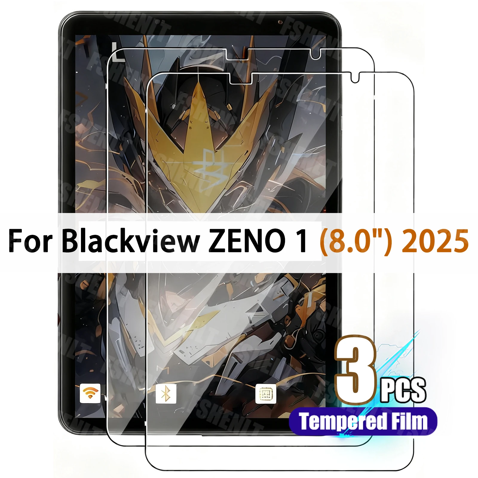 Film en verre trempé pour Blackview ZENO 1 2025, 8 pouces HD 9H, incassable, résistant aux rayures, protecteur d'écran anti-empreintes digitales