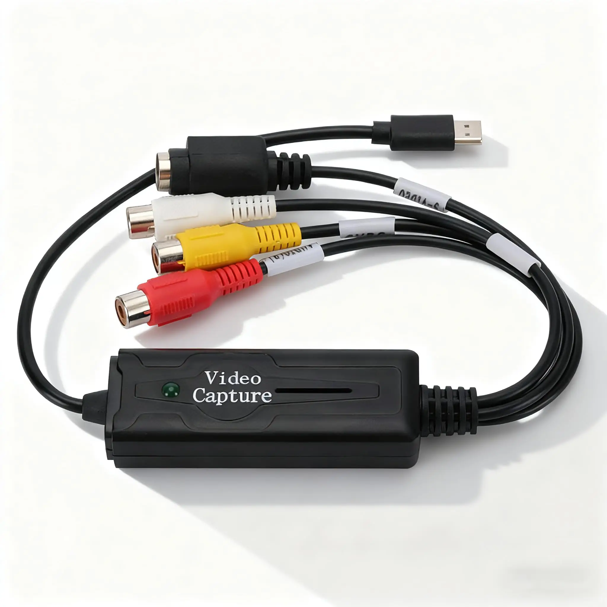 USB C to AV Video Capture Card, RCA Composite NTSC PAL Converter Adapter for Audio Video Device