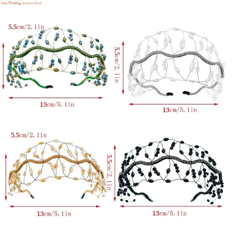 새로운 크리스탈 헤드 밴드 다재다능한 헤어웨어 모조리 헤드 피스 웨딩 헤드 드레스