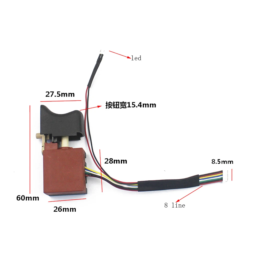 Imagem -06 - Drive Control Board e Switch Brushless Chave Elétrica Angle-grinder Drive Plate Polimento 18v 21v 2106 169