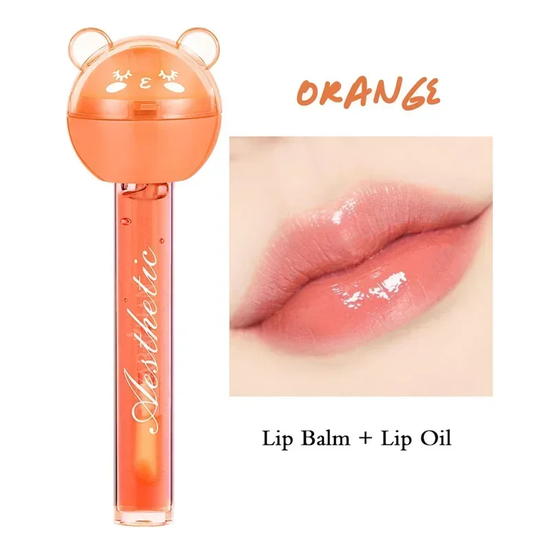 2-in-1 Leuke Lippenbalsem Lipgloss Moisturizer Candy Magice Lipglazes Lippenstift Olie Lip Voedzaam Lip Enhancer Vloeibare Make-up