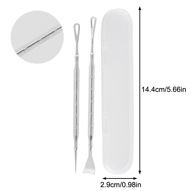 Blackhead Remover Pimple Popper Tool Acne Needle Removing Treatment Comedone Whitehead Popping Zit Nose Face Blemish Extractor
