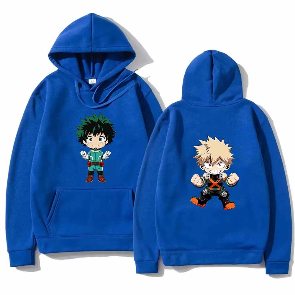 Anime Katsuki BakugoBoku No Hero Academia Felpe con cappuccio Felpe grafiche di moda Allentato Streetwear Hip Hop Pullover con cappuccio Unisex