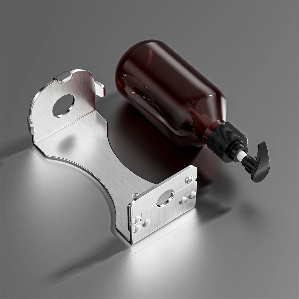 Настенный ручной дозатор мыла с бутылкой с насосом и держателем для шампуня, геля для душа, использования в ванной и кухне