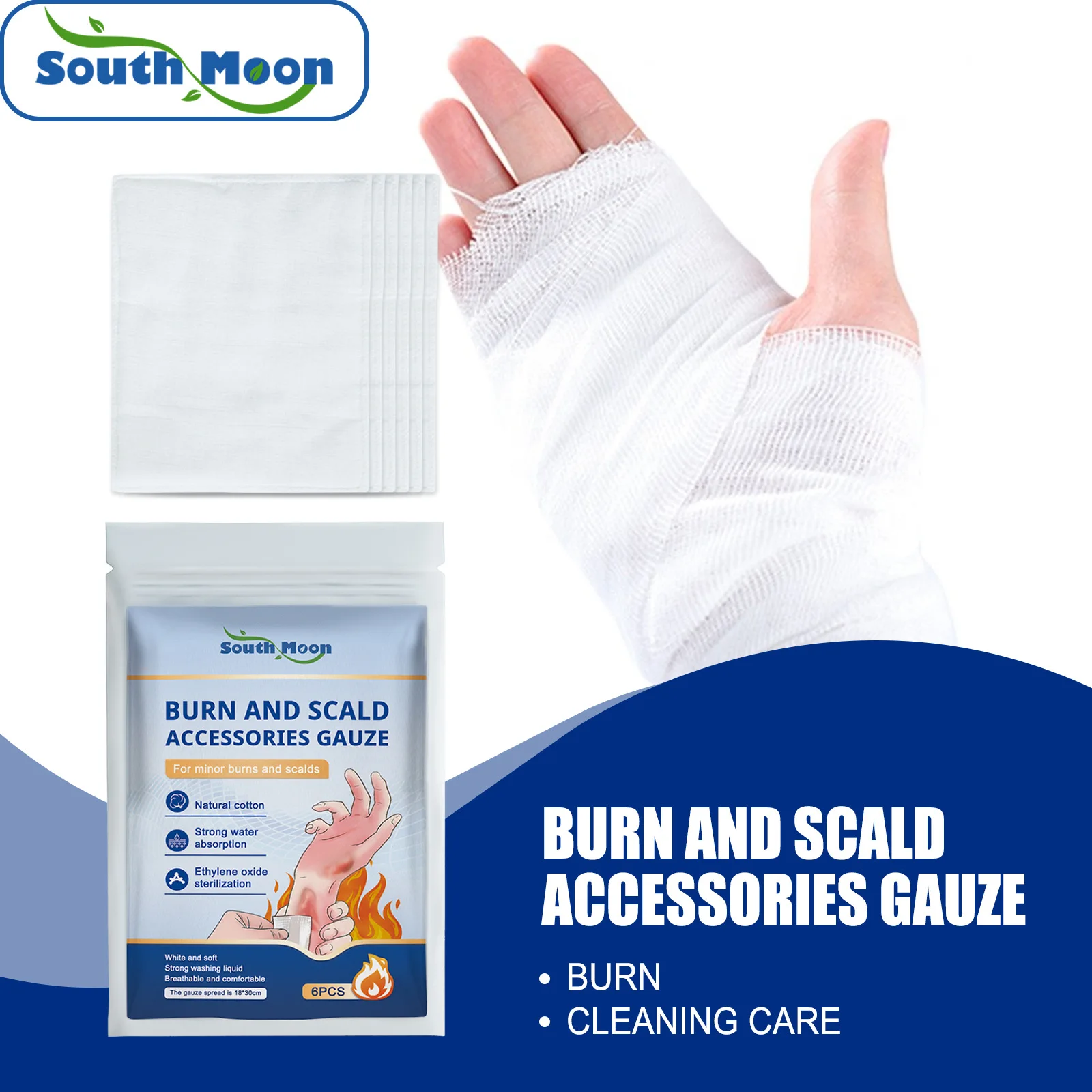 

South Moon-Mesh Gauze for Dust Prevention and Breathability, Gauze, Wrapping Treatment, Cleaning Sickness