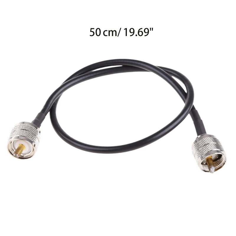 Cable coaxial PL259 (UHF) macho a macho para radio CB, analizador antena, medidor SWR