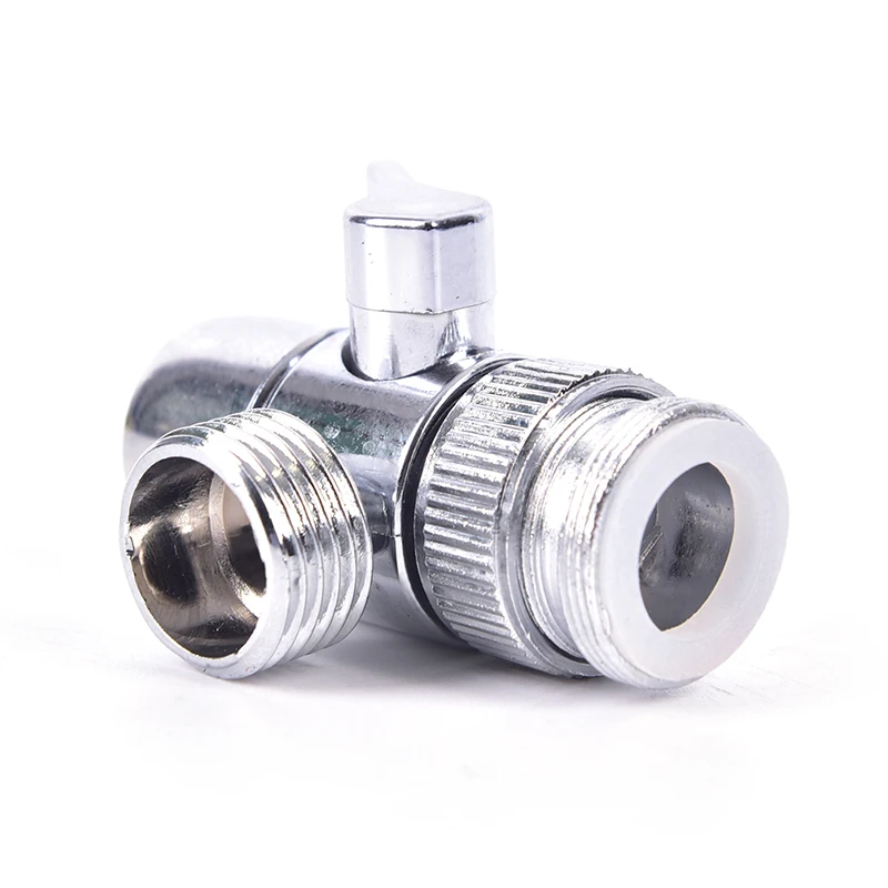 ทองเหลือง3-Way Diverter Valve หัวเชื่อมก๊อกน้ำอะแดปเตอร์สามหัวฟังก์ชั่นสวิทช์ก๊อกน้ำขยายอ่างล้างหน้าอ่างล้างหน้า