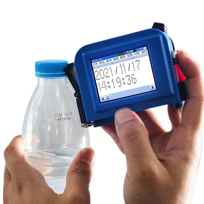 Mini Handheld Inkjet Printer 12.7mm, Portable Coding Machine for Batch Code and Date Marking