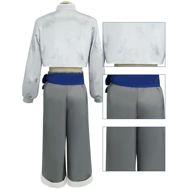 Nagi Seishiro Cosplay Anime blau Schloss Seishiro Nagi Cosplay Kostüm Perücke Kung Fu Tang passt chinesische Elemente Cheong sam Männer Frauen