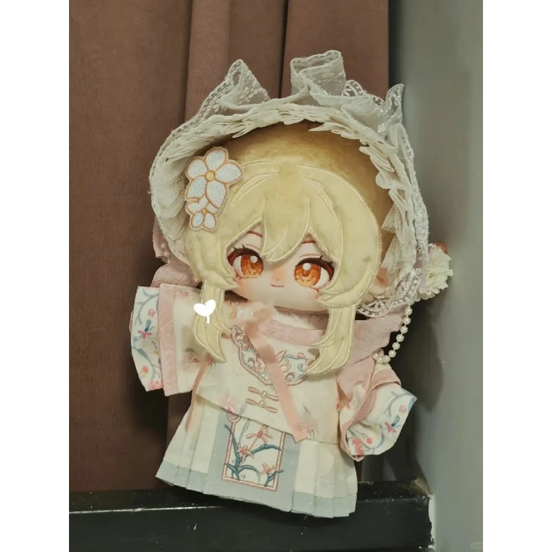 

Genshin Impact Lumine 20cm Cotton Plush Doll Cute Stuffed Toy Traveler Figure Plushie Golden Meteor Kawaii Birthday Gift