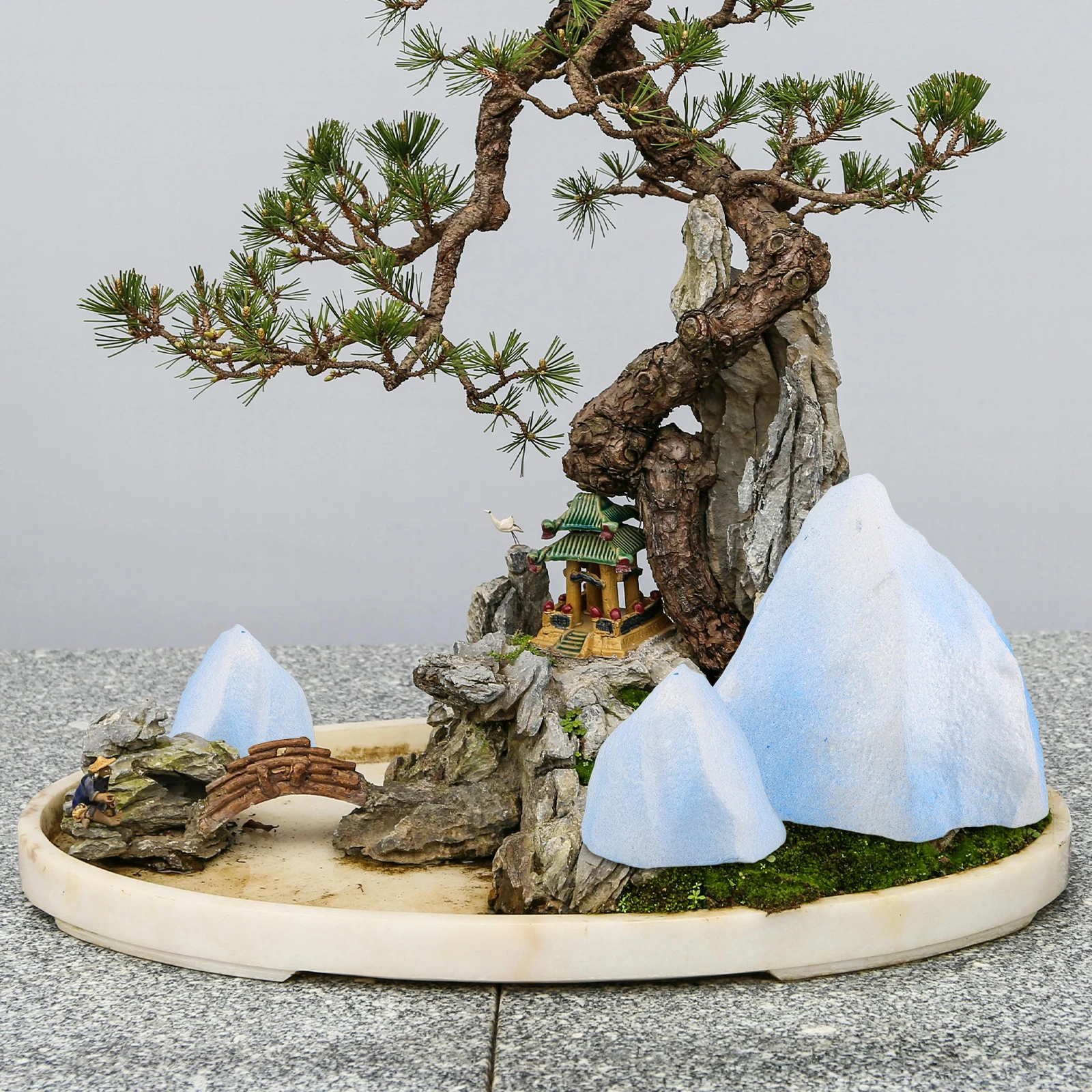 

2 Pcs Rockery Decoration Diorama Supplies Three-dimensional Decorative Fake Iceberg