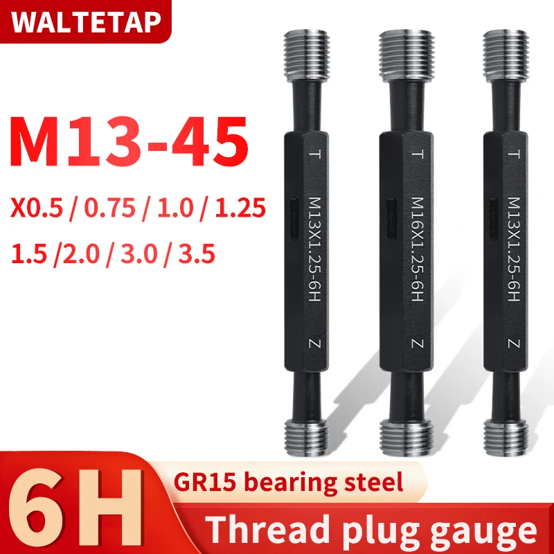 

1 шт. 6H M13-M45 стальной метрический винт стандартный манометр с тонкой резьбой Высокое качество оптовая продажа X0,5 0,75 1 1,25 1,5 2 3 3,5