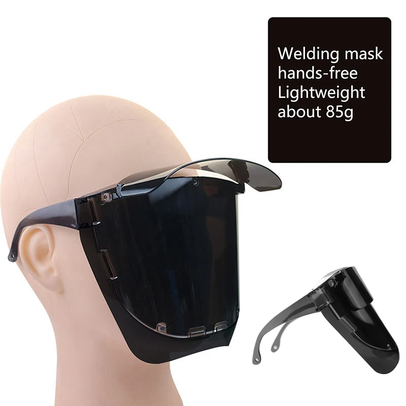 

1 шт., сварочные очки, легкая сварочная лазерная маска на все лицо, сильный свет, защитная крышка, специальная сварочная маска для сварщика