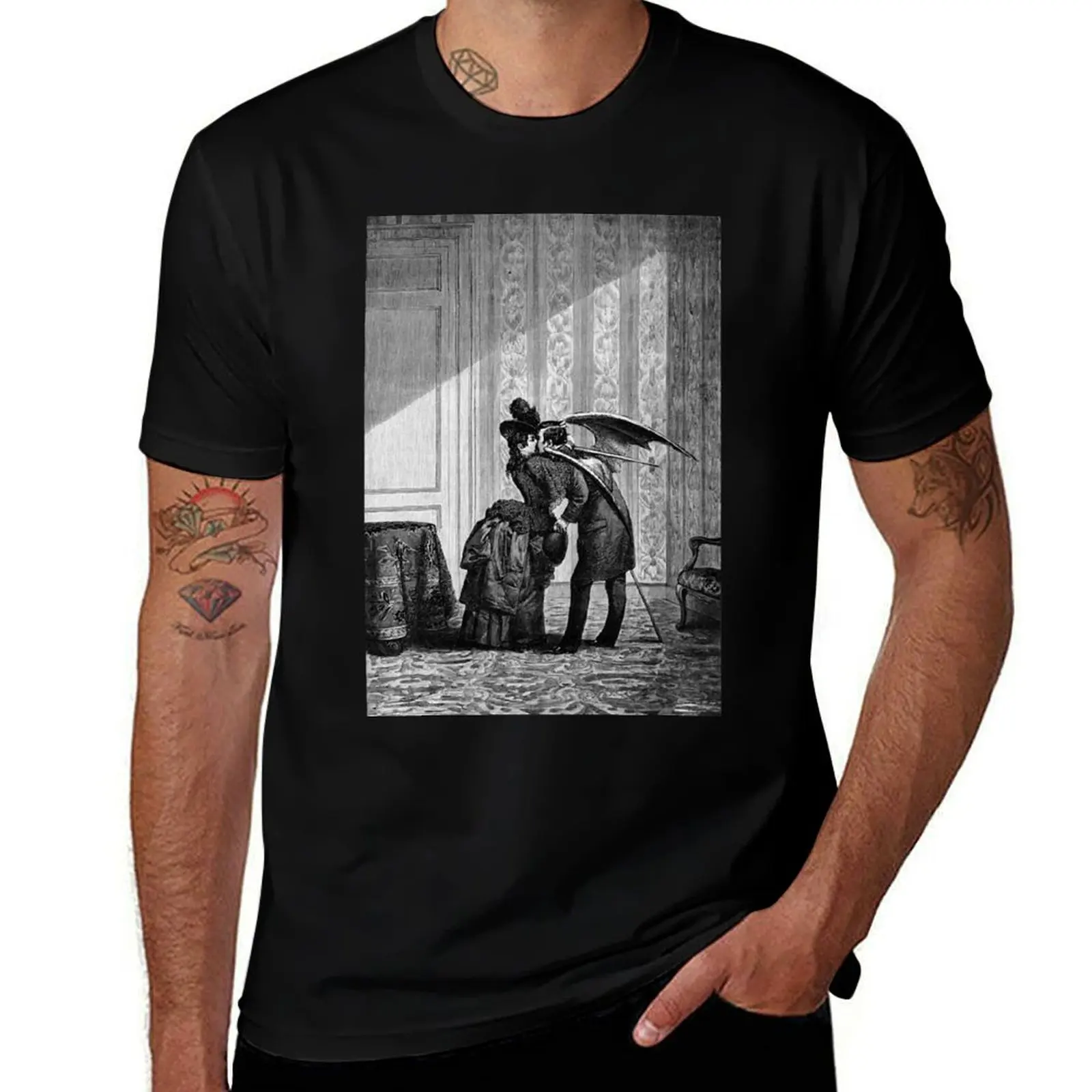 The Vampire's Kiss - Max Ernst T-Shirt Plus Size Solid Color T-Shirt