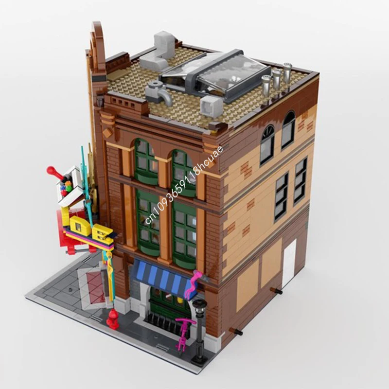 

3345 шт. MOC последняя аркада, модульные здания, строительные блоки, сборка рождественской игрушки, подарок, креативная идея, образовательный кирпич для детей