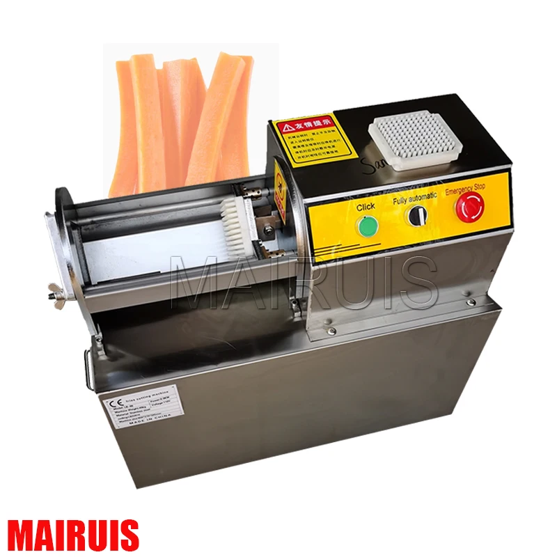 

French Fries Cutter Commercial Electric Food Processing Potato Chips Slicer Small Vegetable Fruit Cut Strip Machine 900W