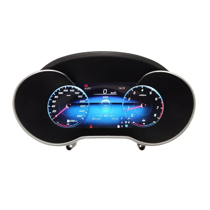 

Car Accessories 12.3" Car Upgrade Digital Cluster Instrument For W205 GLC X253 Support show Carplay Camera