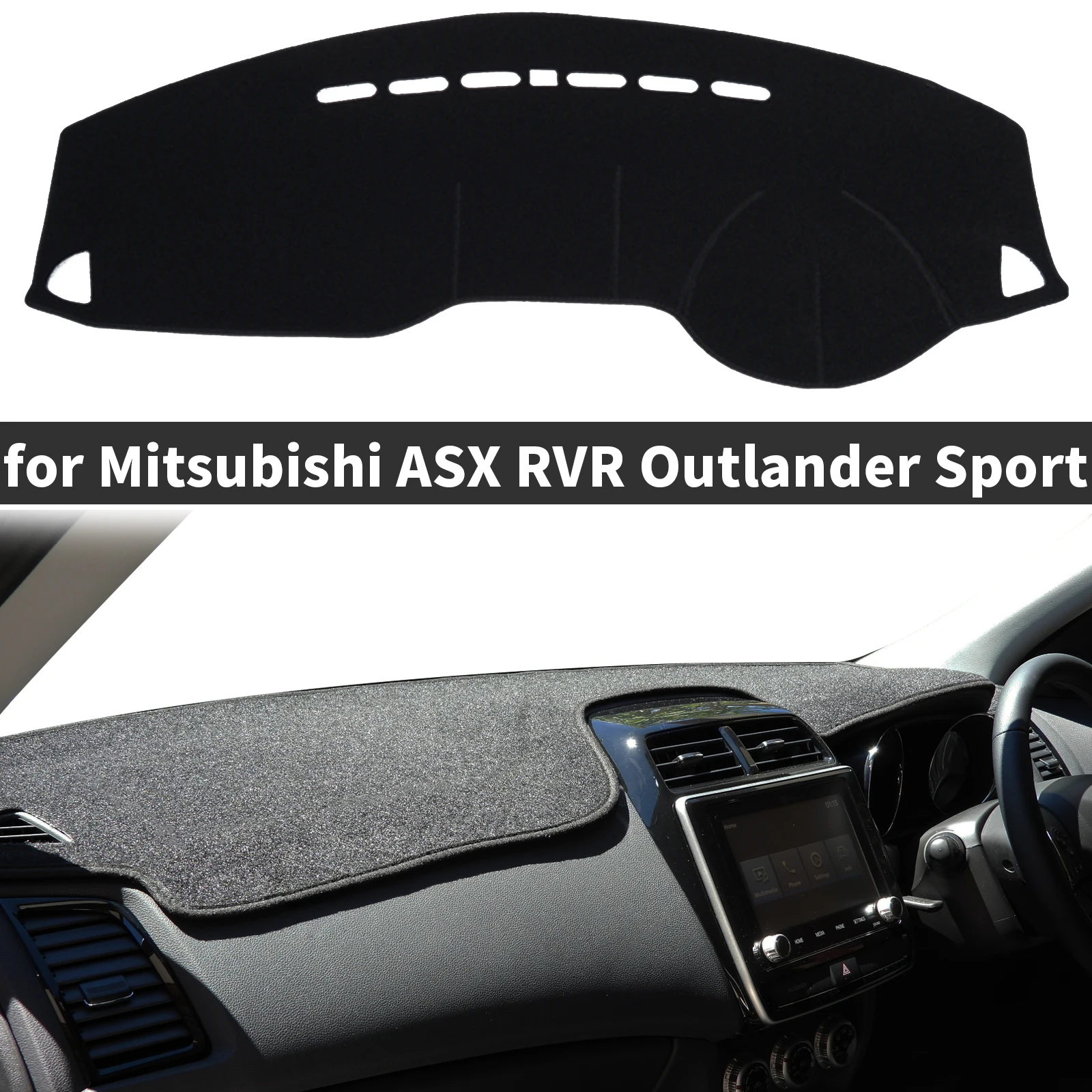

Protective Carpet for Mitsubishi ASX 2011-2021 Outlander Sport Peugeot 4008 GA XA Dashmat Dashboard Cover Pad DashMat Sunshade