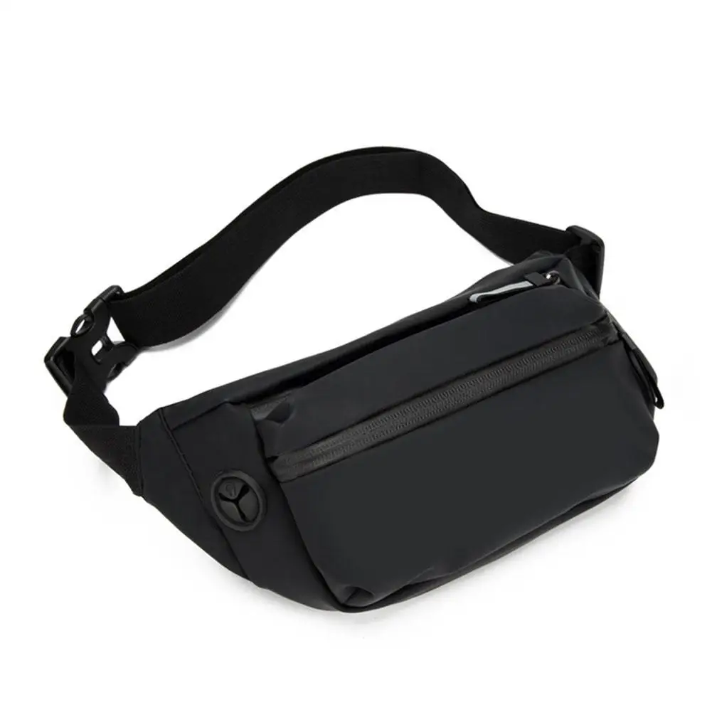 

Men Waist Fanny Pack Belt Bag Outdoor Sports Motorcycle Rider Nylon Canvas Pouch Korea Waist Bag Pouch Crossbody Male Banana Bag